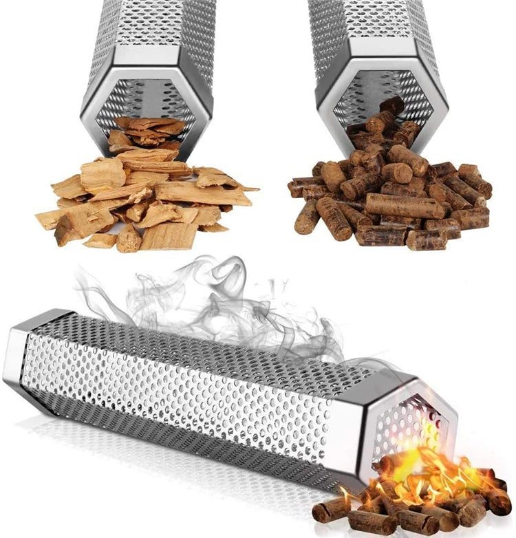 LMETJMA 12-Inch Pellet Smoker Tube Set
