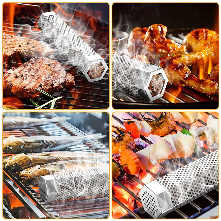 LMETJMA 12-Inch Pellet Smoker Tube Set