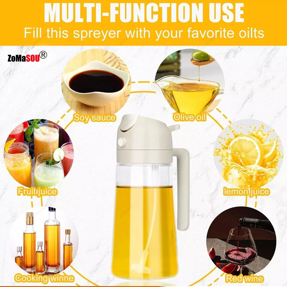 ZOMASOU 2-in-1 Oil Sprayer & Pourer Bottle