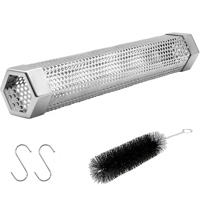 LMETJMA 12-Inch Pellet Smoker Tube Set
