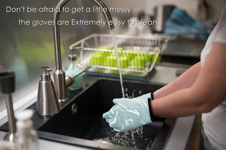 Heat Resistant Silicone Oven Mitts