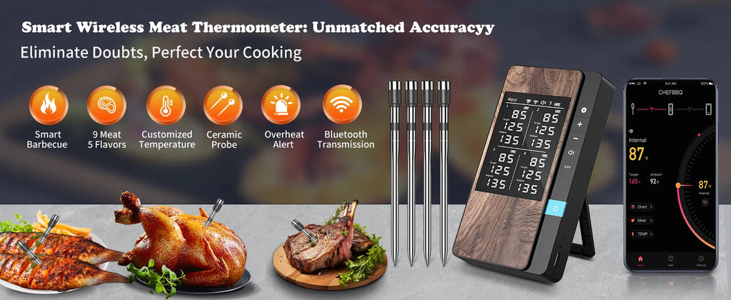 Wireless Digital Bluetooth Meat Thermometer