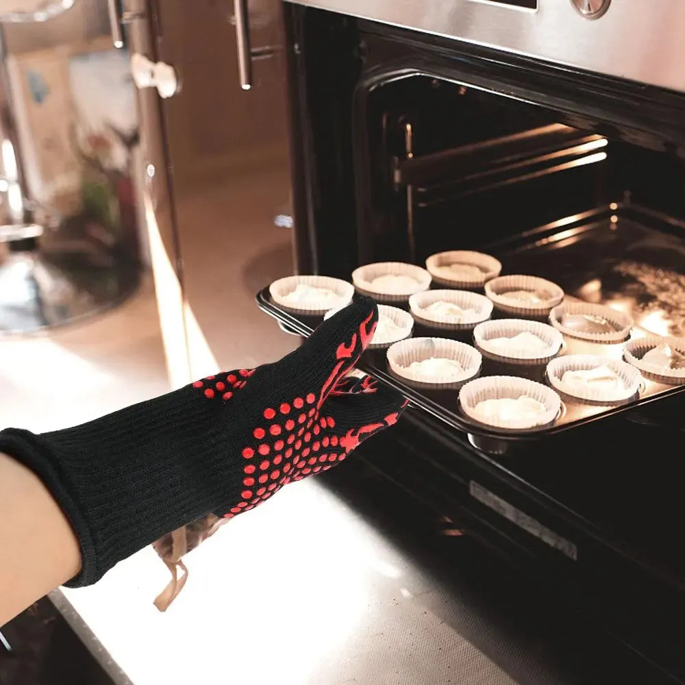 Heat Resistant BBQ Fire Glove (1pcs)
