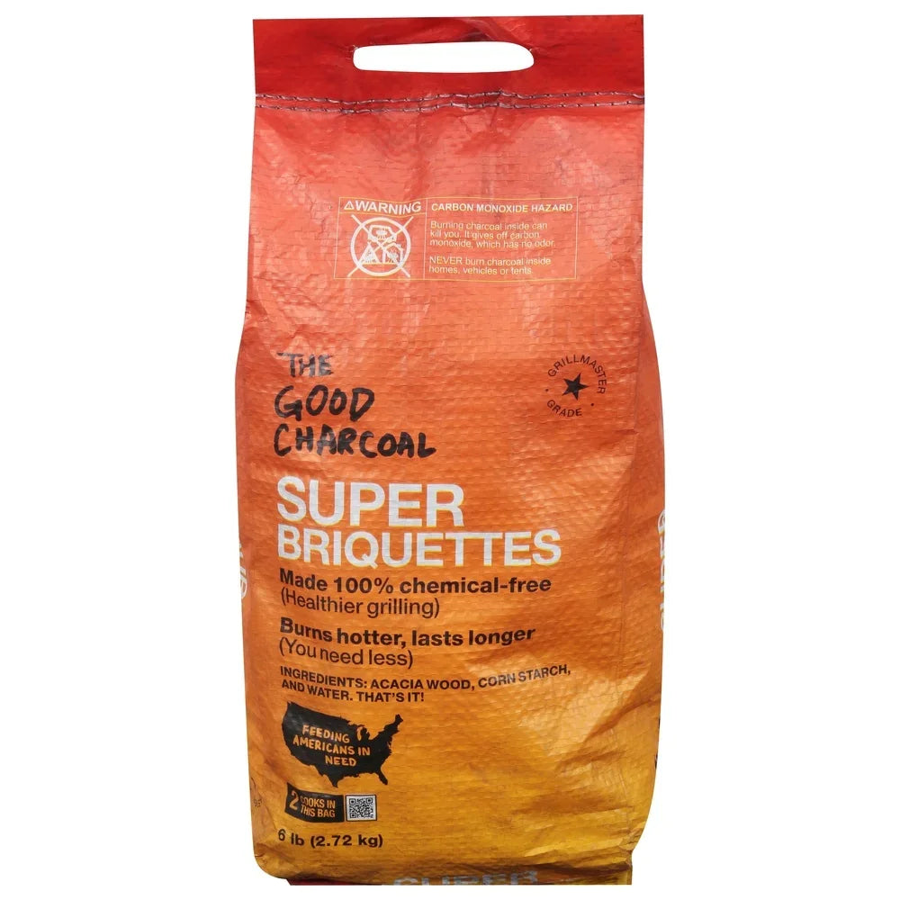 Eco-Friendly BBQ Charcoal Briquettes (6 lb) — FSC Certified high-heat fuel