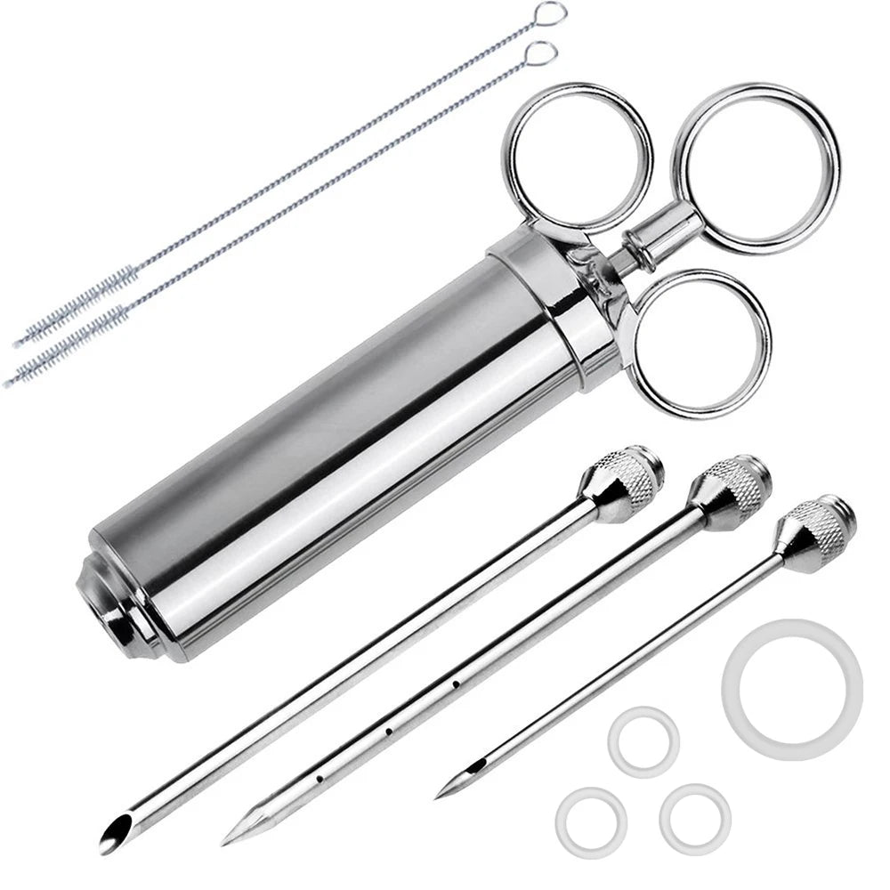 Stainless Steel Meat Injector Syringe Kit