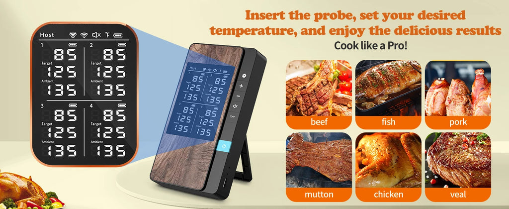 Wireless Digital Bluetooth Meat Thermometer