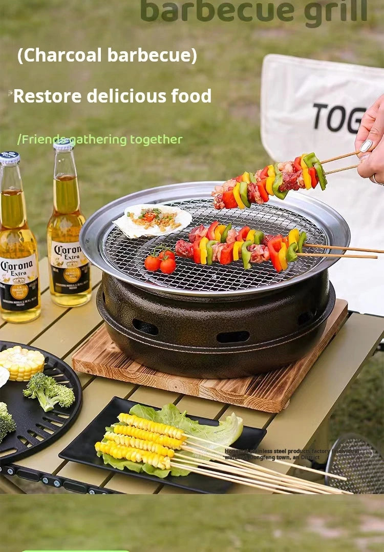 Korean-Style Round BBQ Grill