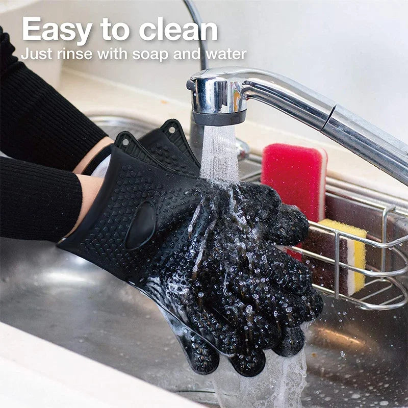 Heat Resistant Silicone Oven Mitts