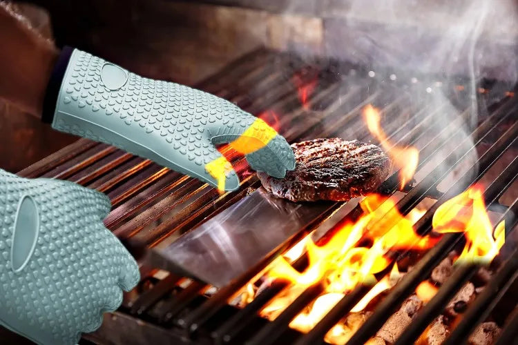 Heat Resistant Silicone Oven Mitts