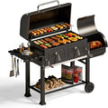 2-in-1 Charcoal Grill & Smoker Combo