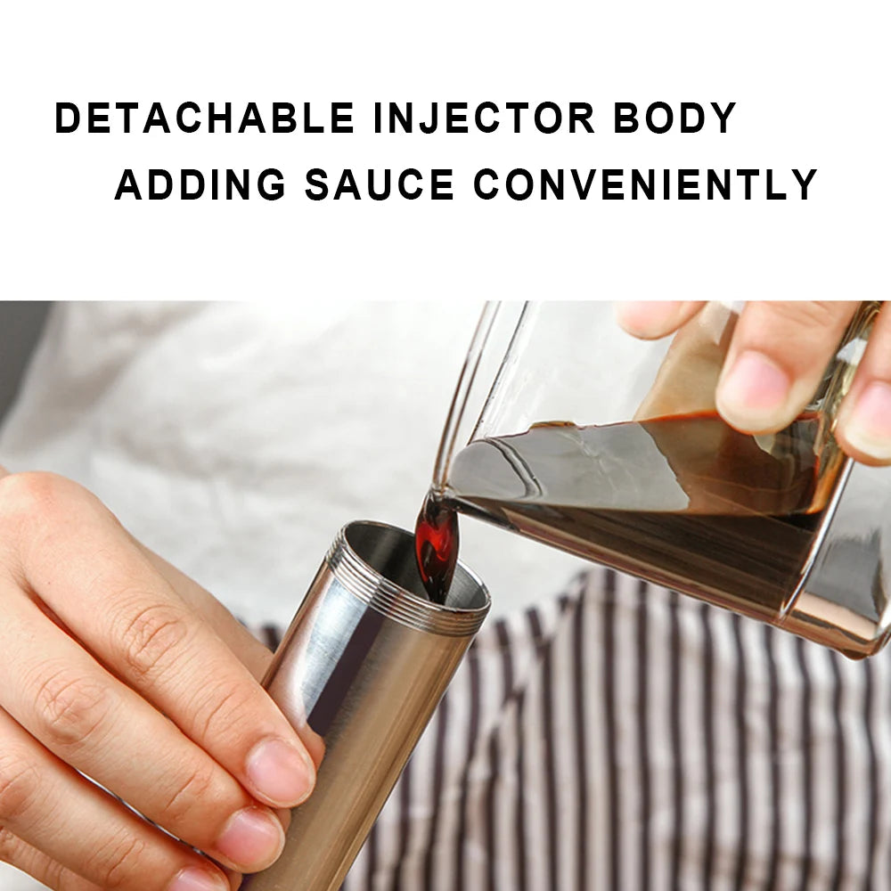 Stainless Steel Meat Injector Syringe Kit