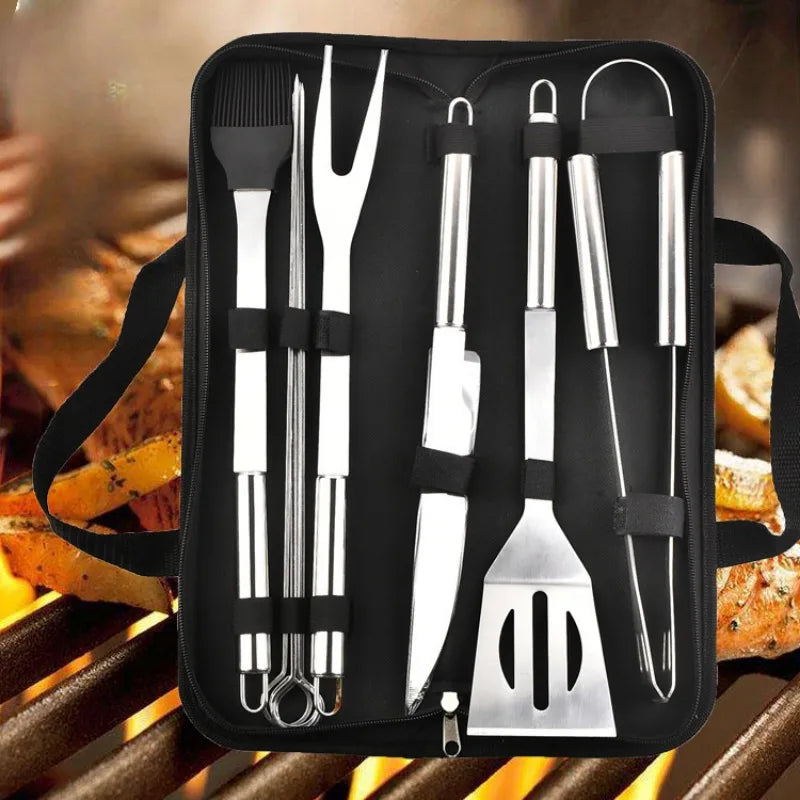 Stainless Steel Barbeque Tool Set (7 Variants)