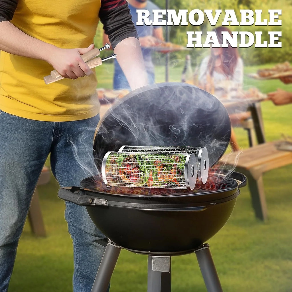 Rolling BBQ Cage