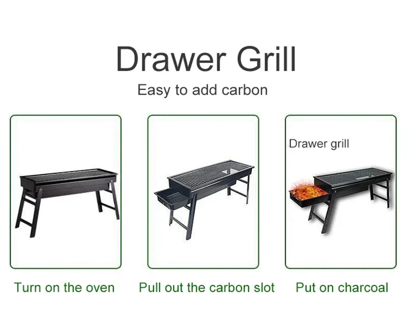 Portable Outdoor Charcoal BBQ Grill