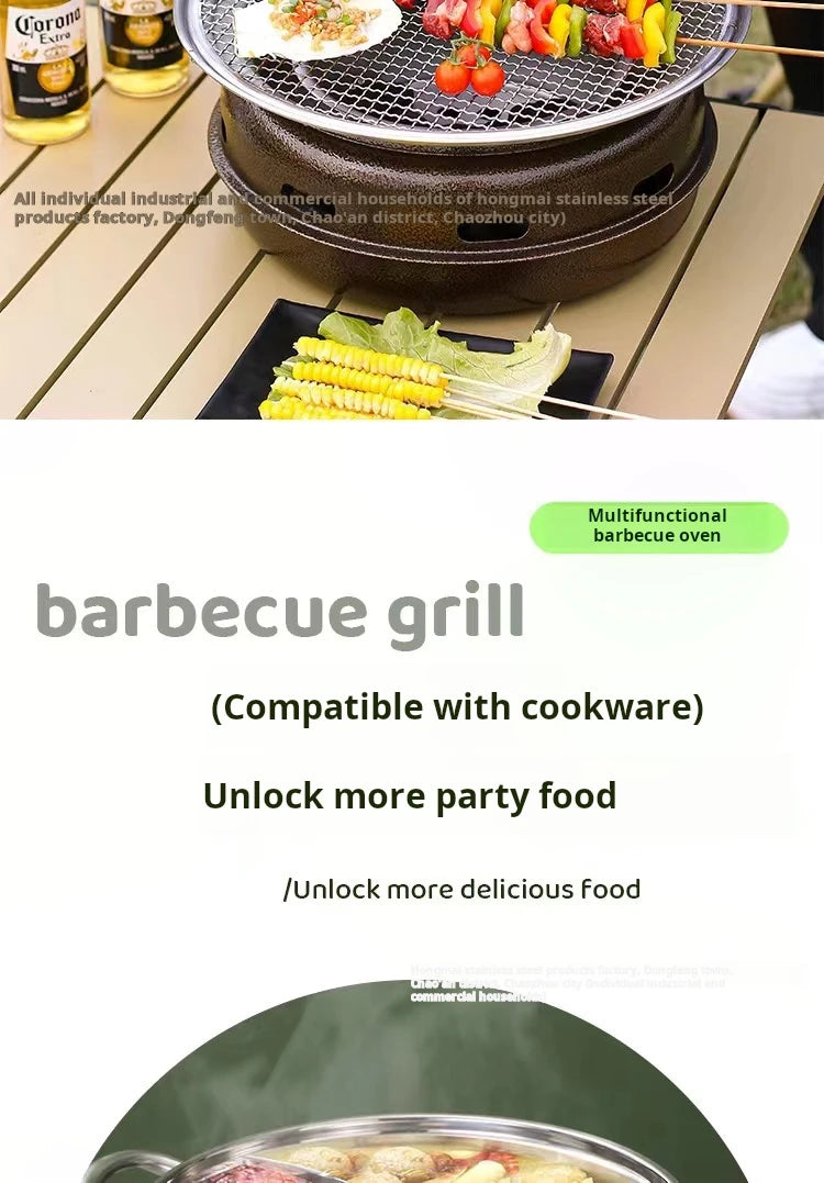 Korean-Style Round BBQ Grill