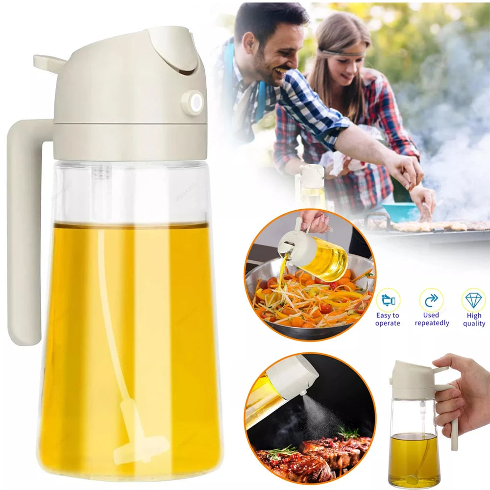 ZOMASOU 2-in-1 Oil Sprayer & Pourer Bottle