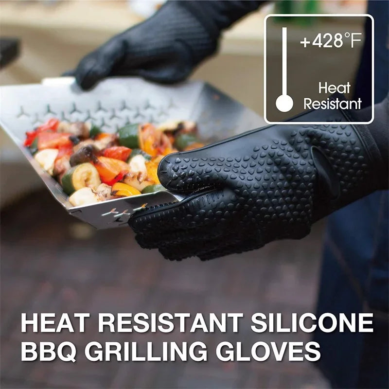 Heat Resistant Silicone Oven Mitts