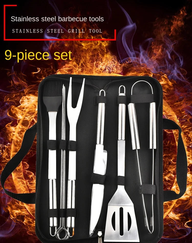 Stainless Steel Barbeque Tool Set (7 Variants)