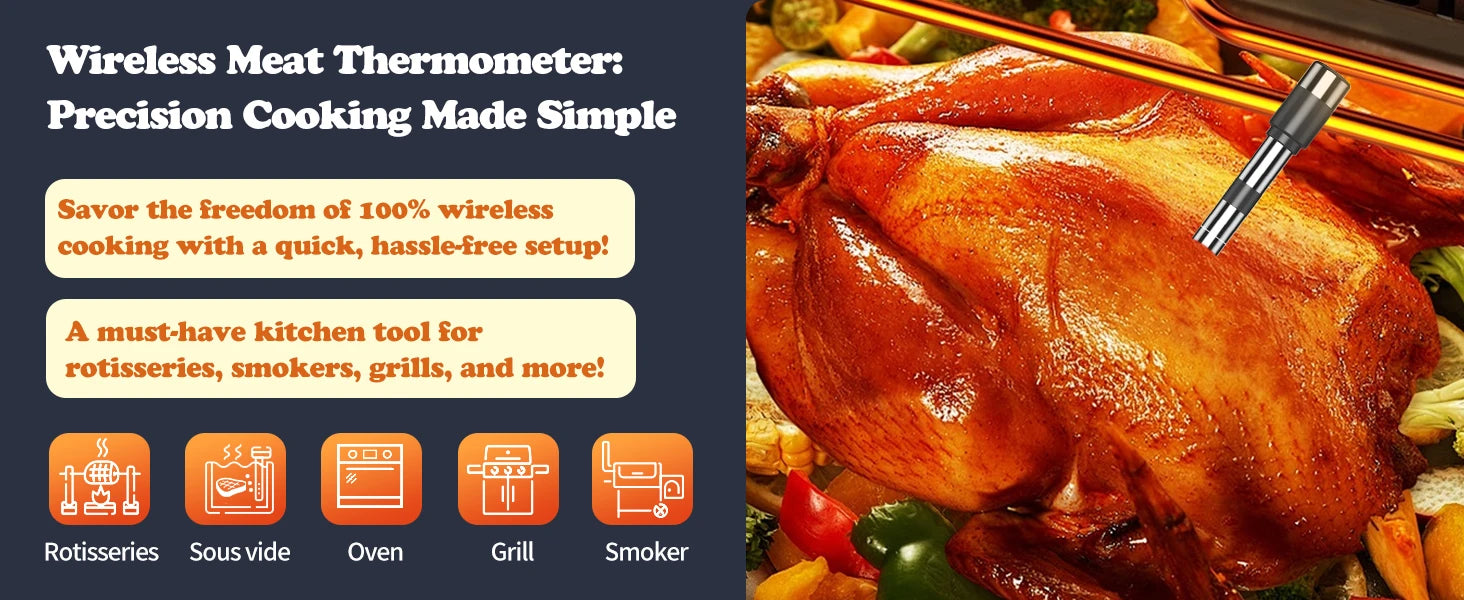Wireless Digital Bluetooth Meat Thermometer