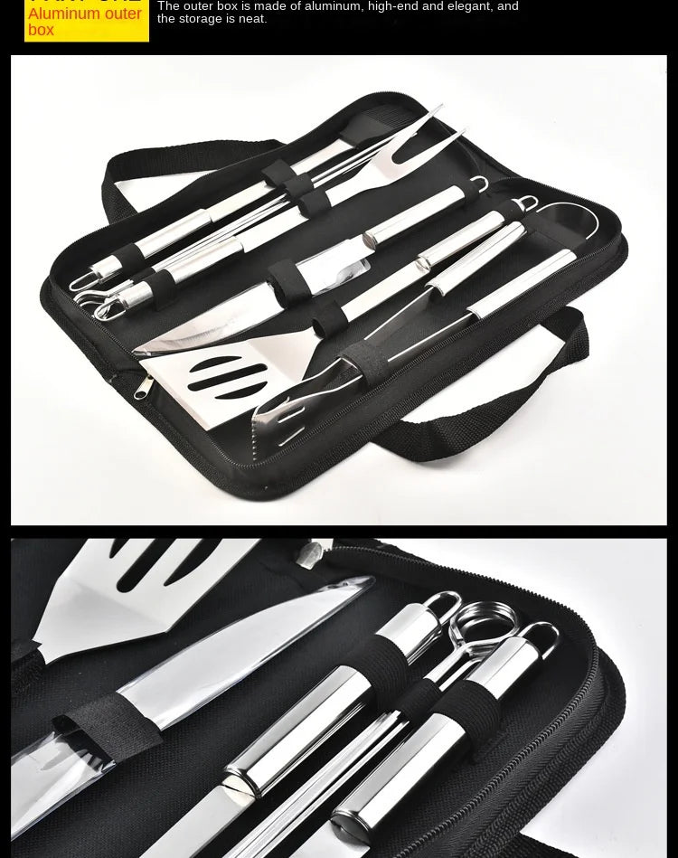 Stainless Steel Barbeque Tool Set (7 Variants)