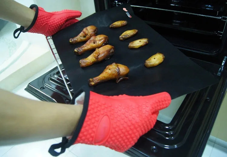 Heat Resistant Silicone Oven Mitts