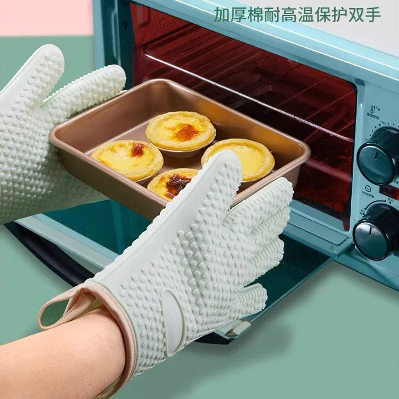 Heat Resistant Silicone Oven Mitts