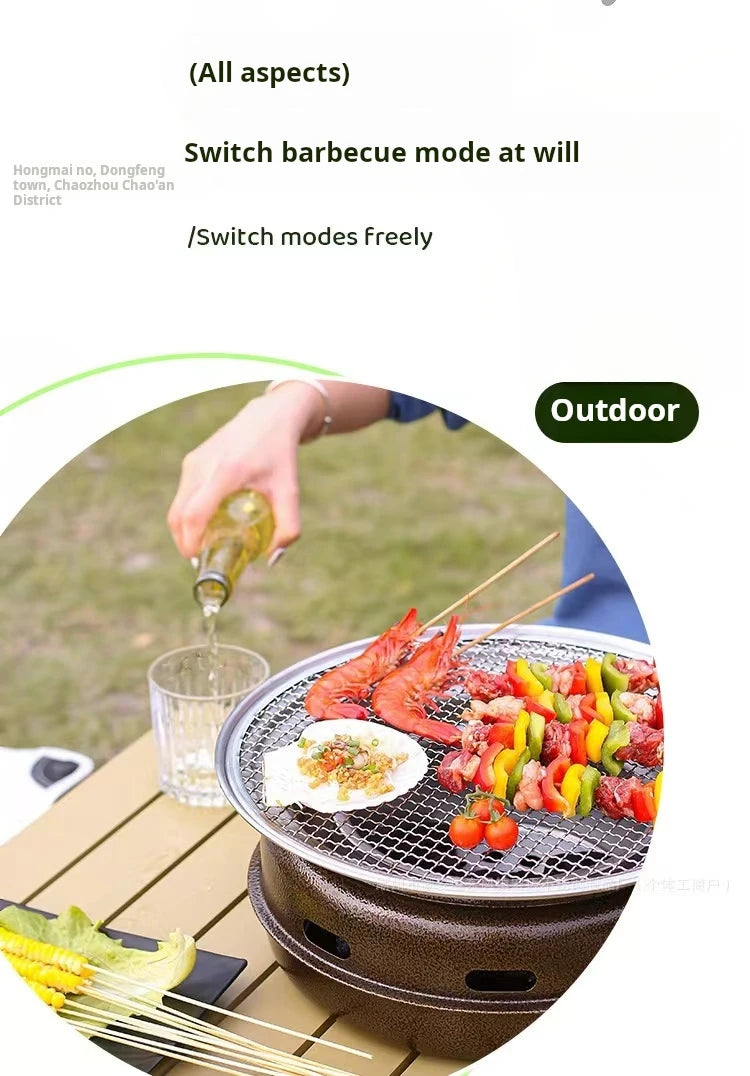 Korean-Style Round BBQ Grill