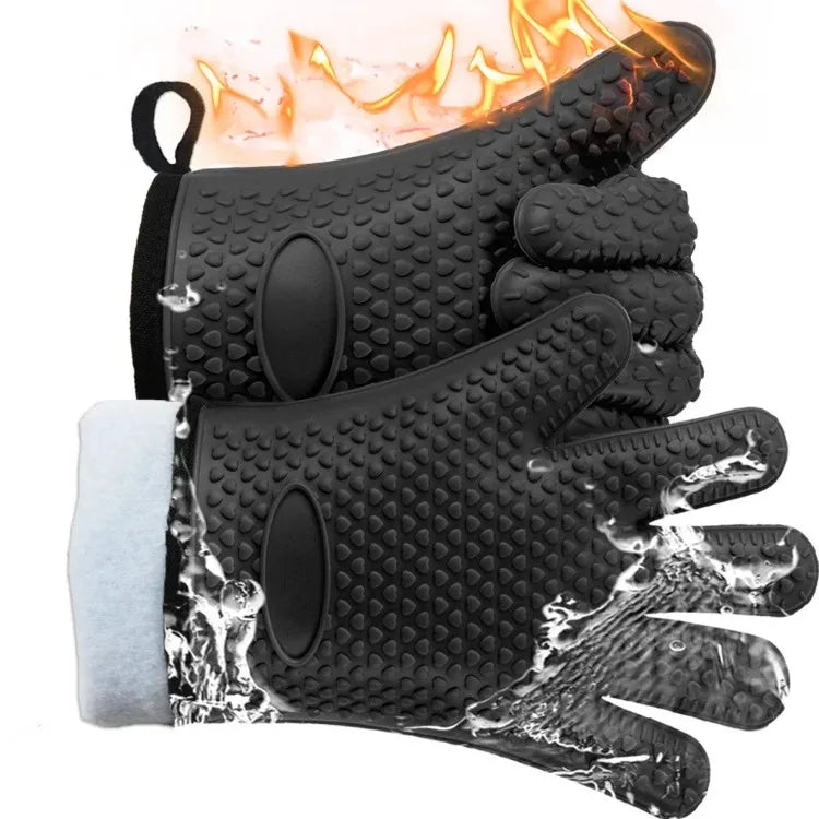 Heat Resistant Silicone Oven Mitts