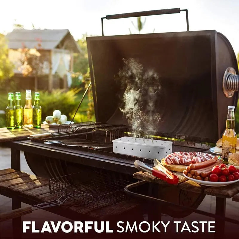 Stainless Steel Smoker Box for Wood Chips