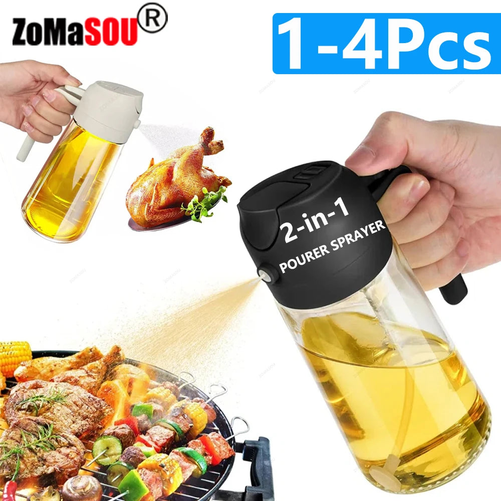 ZOMASOU 2-in-1 Oil Sprayer & Pourer Bottle