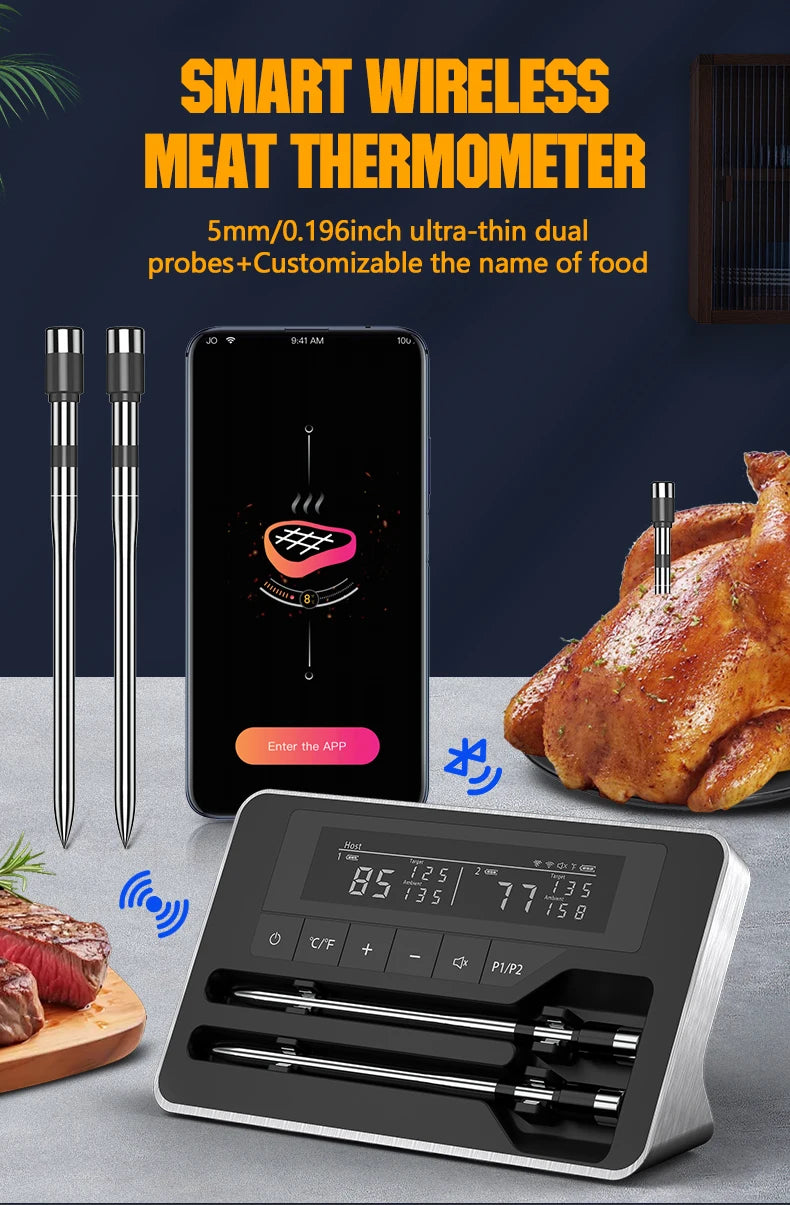 Wireless Bluetooth Meat Thermometer
