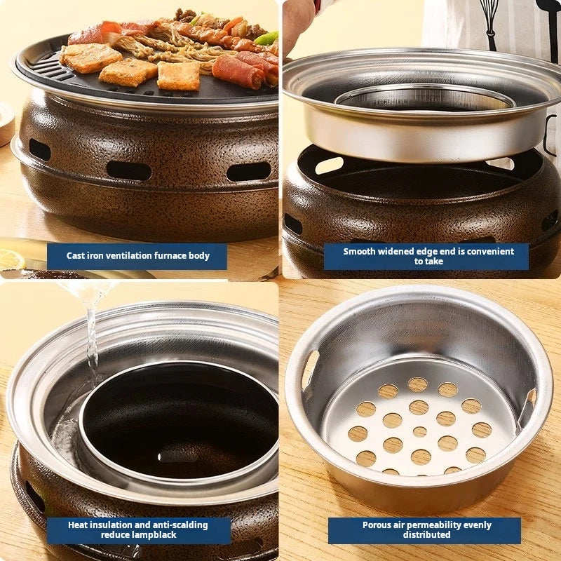 Korean-Style Round BBQ Grill