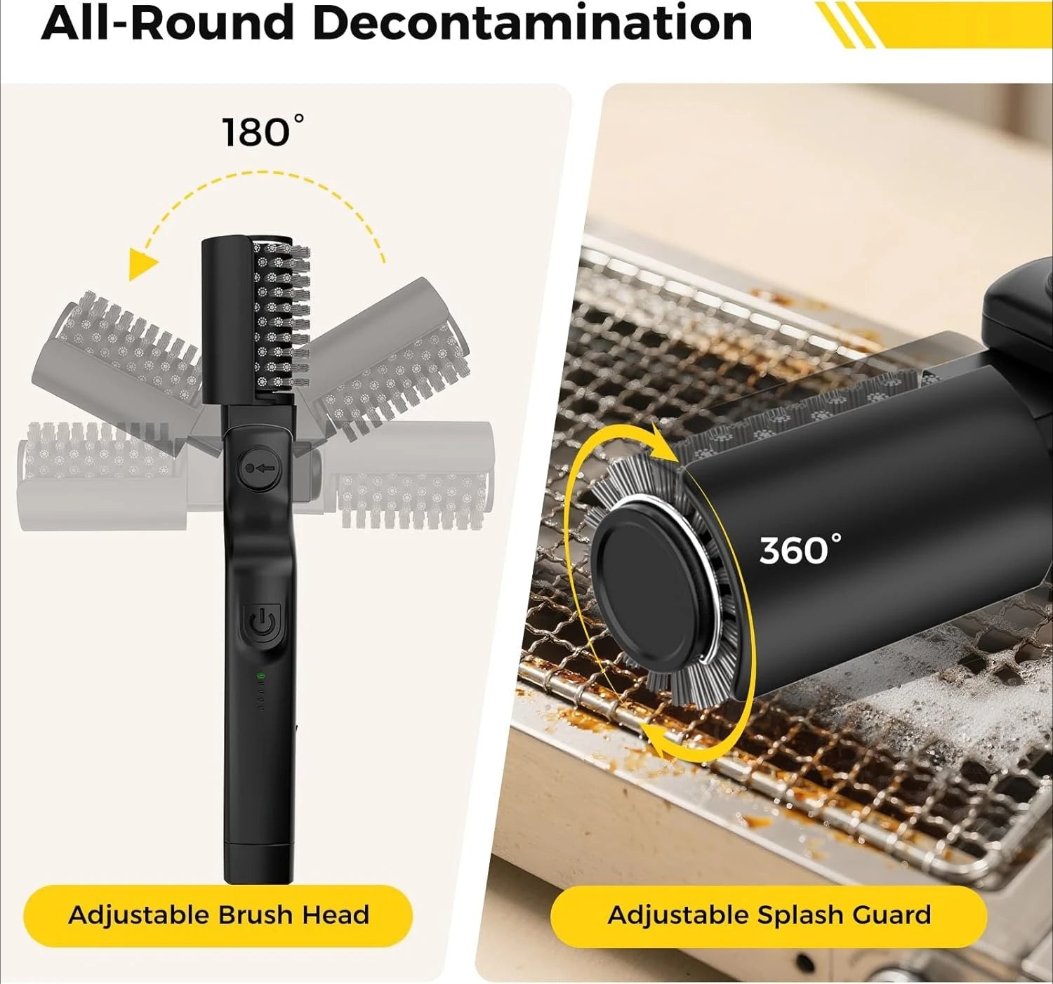 Electric Rotary Grill Cleaner Brush