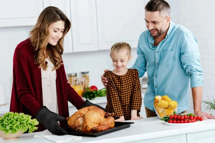 Heat Resistant Silicone Oven Mitts