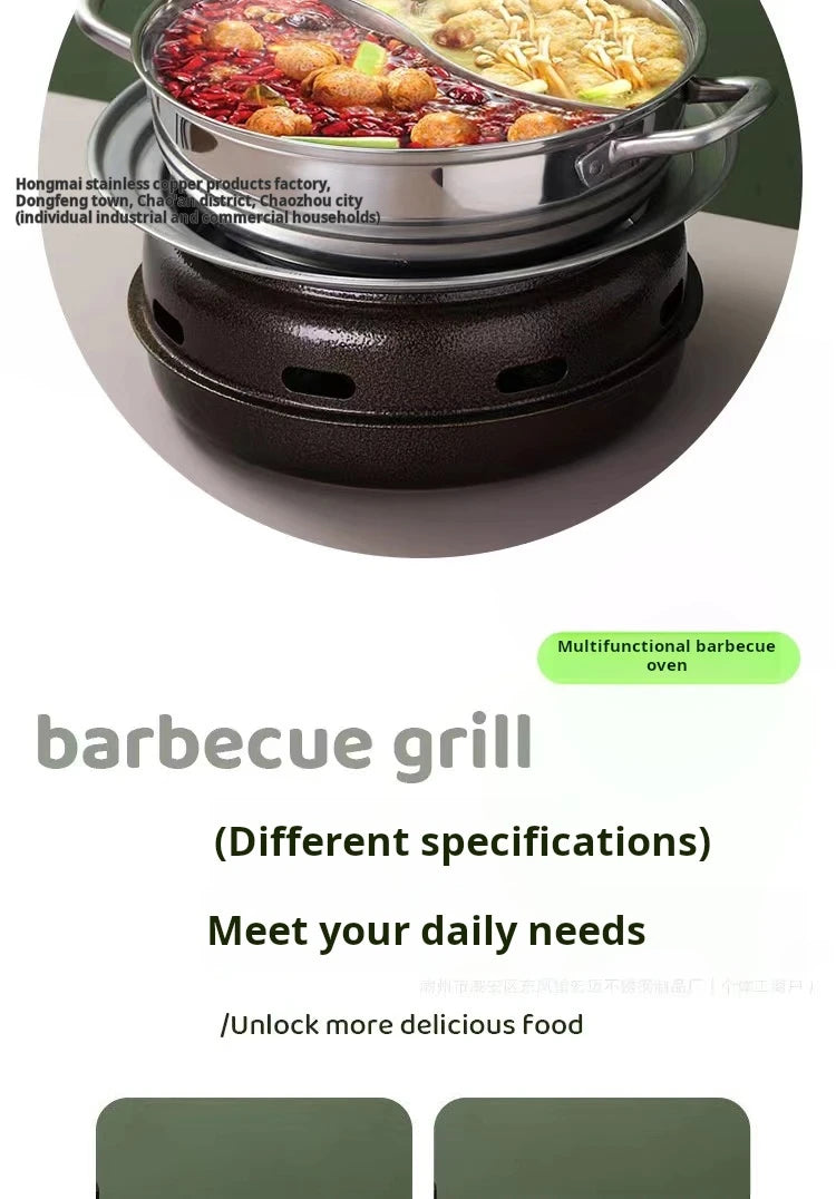 Korean-Style Round BBQ Grill