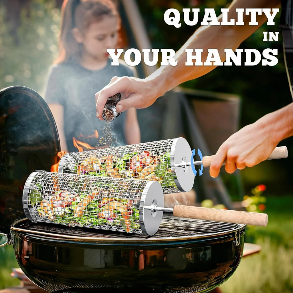 Rolling BBQ Cage