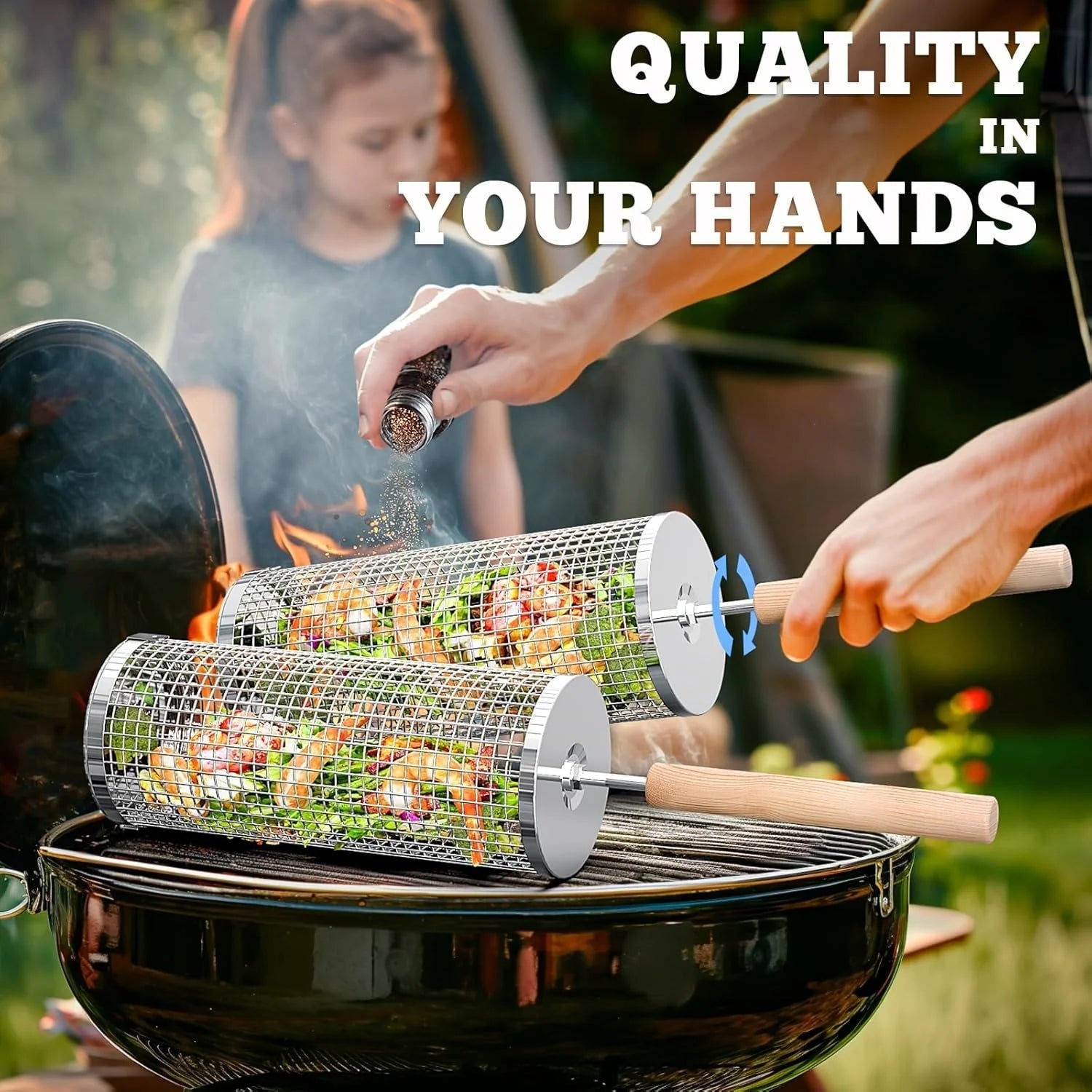 Rolling BBQ Cage