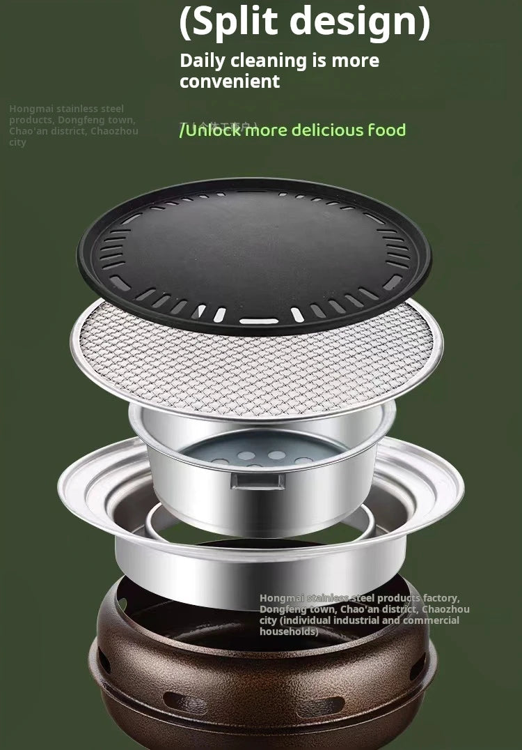 Korean-Style Round BBQ Grill
