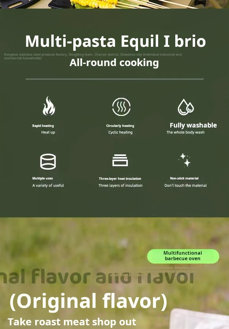 Korean-Style Round BBQ Grill