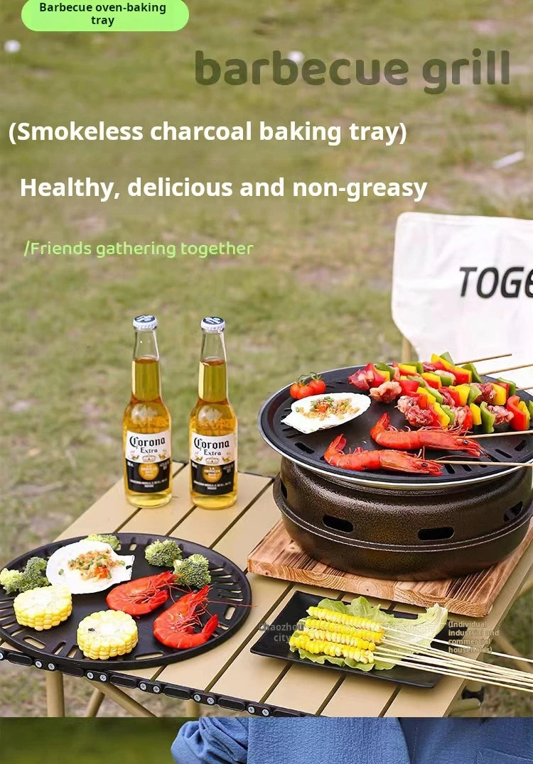 Korean-Style Round BBQ Grill