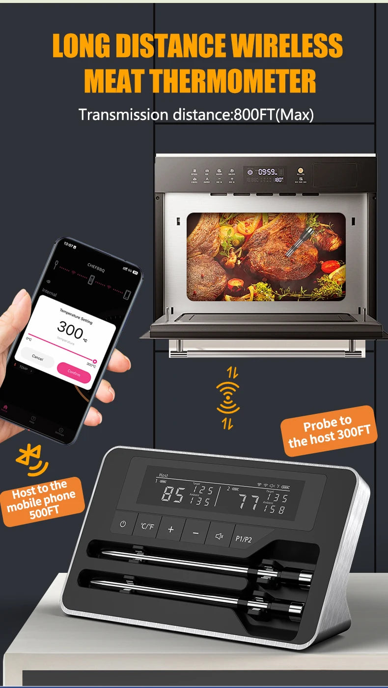 Wireless Bluetooth Meat Thermometer