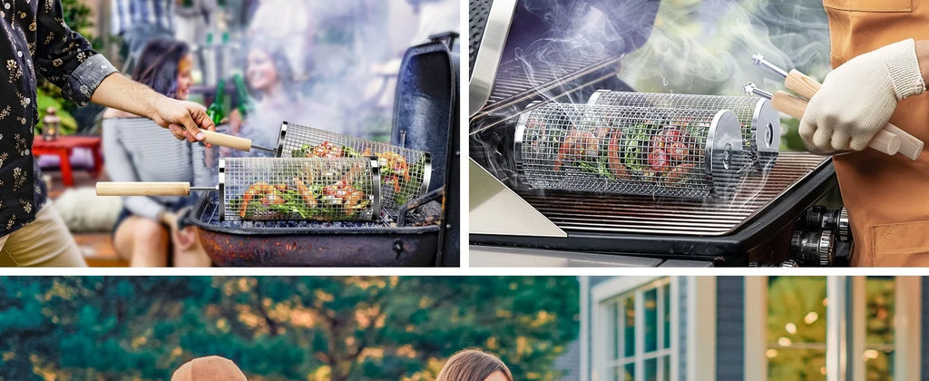 Rolling BBQ Cage