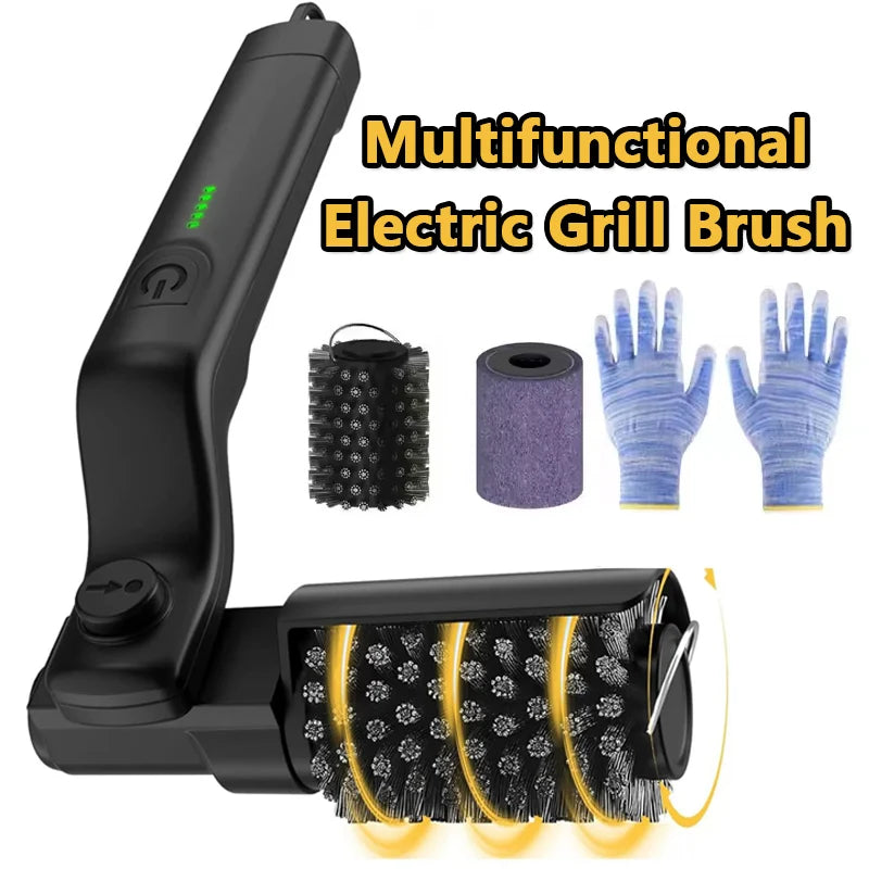 Electric Rotary Grill Cleaner Brush