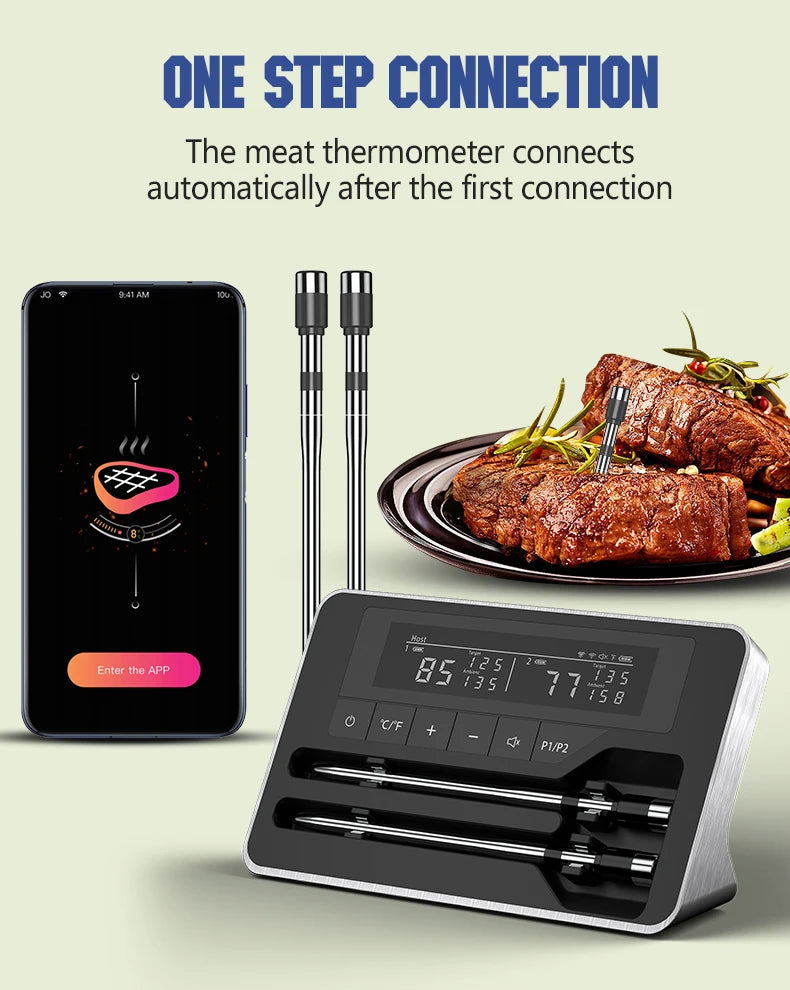Wireless Bluetooth Meat Thermometer