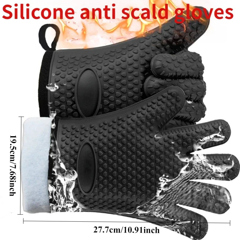 Heat Resistant Silicone Oven Mitts