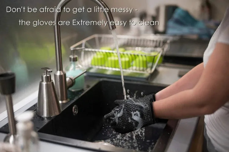 Heat Resistant Silicone Oven Mitts