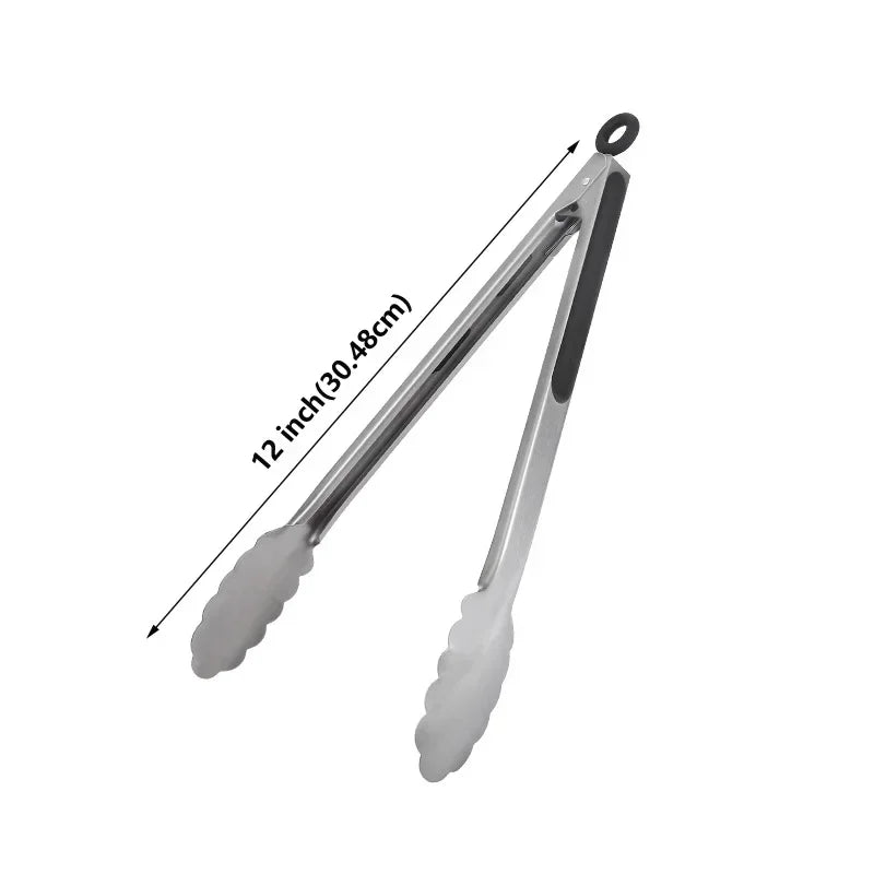 Stainless Steel BBQ Grill Tongs