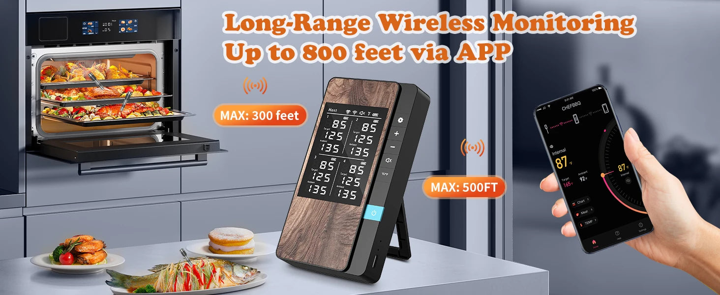 Wireless Digital Bluetooth Meat Thermometer