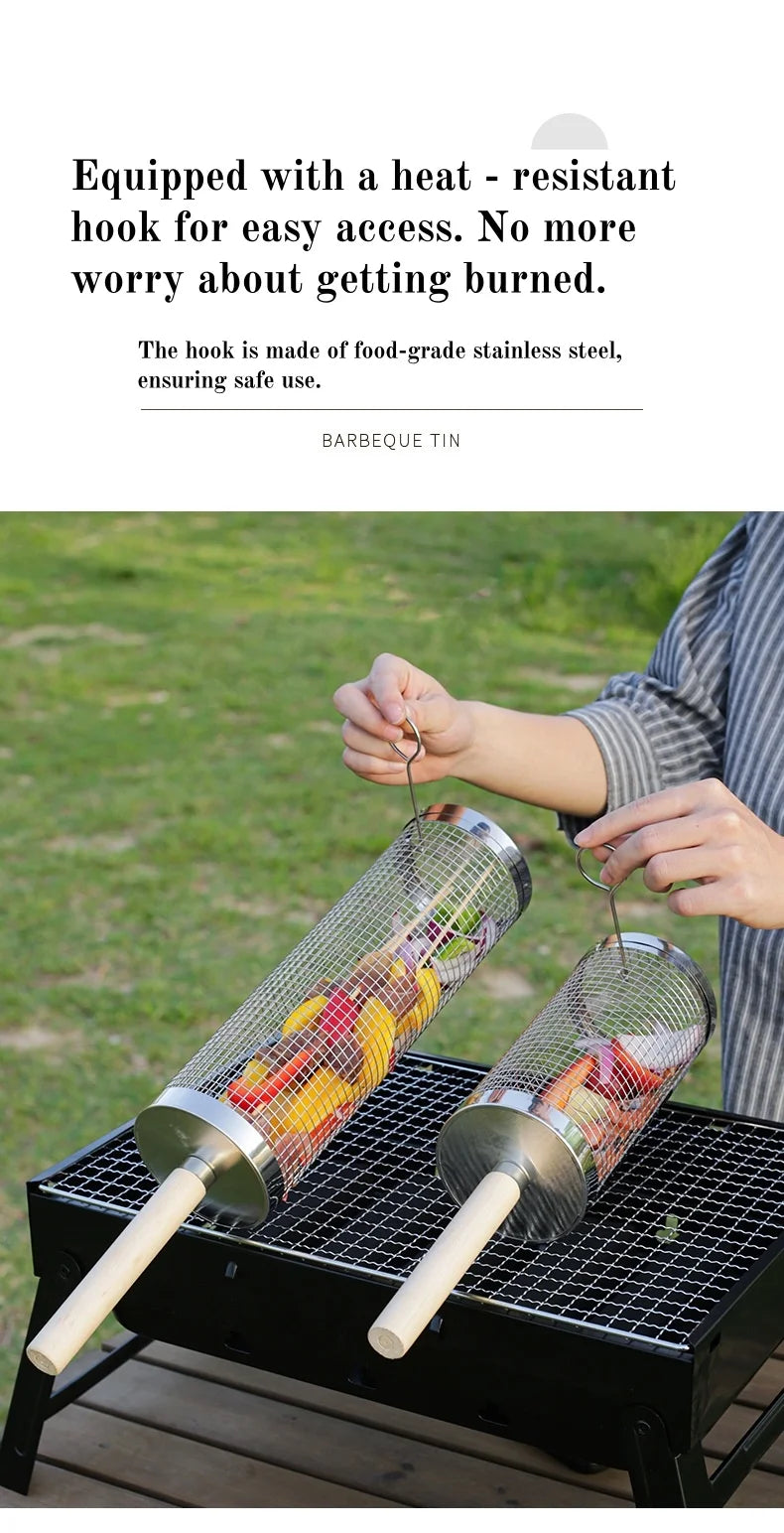 Rolling BBQ Cage