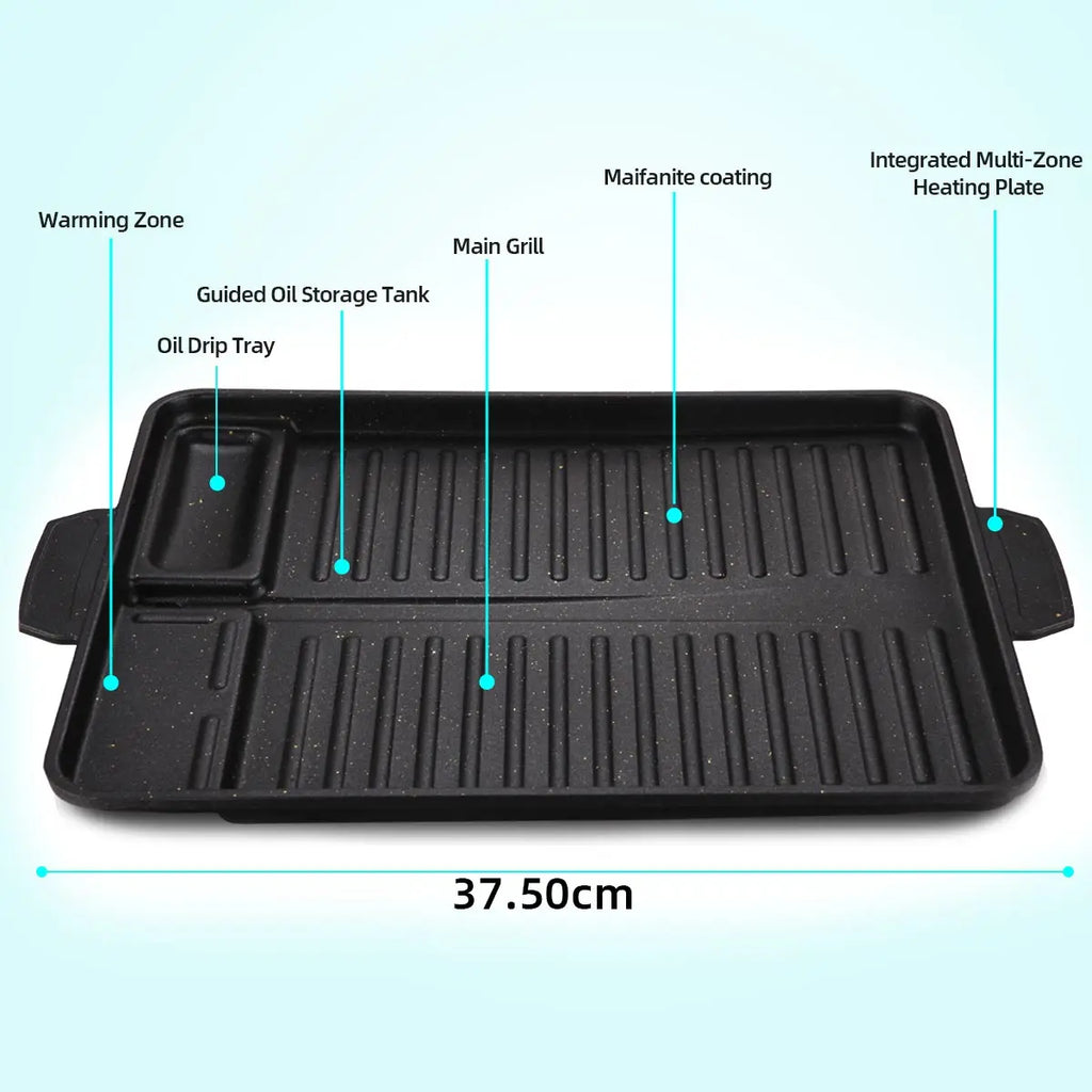 Korean Grill Meat Plate Barbecue Pan